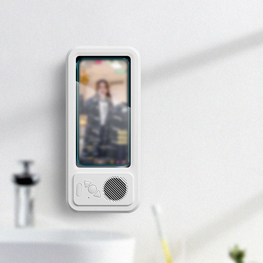 Shower Phone Holder with Bluetooth Speaker 360 Rotation Phone Mount